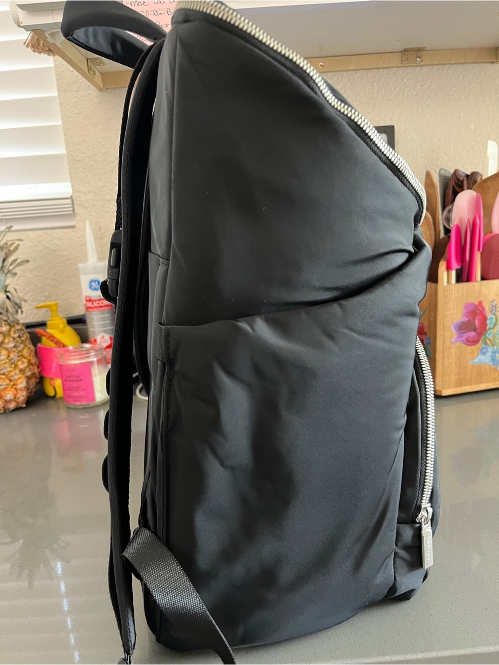 lululemon athletica Black Backpack with Silver Accents - Picture 5 of 9